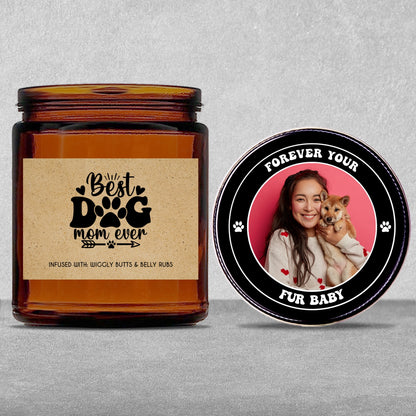 Gifts For Pets - Best Dog Mom Ever - Candle Jar With Lid