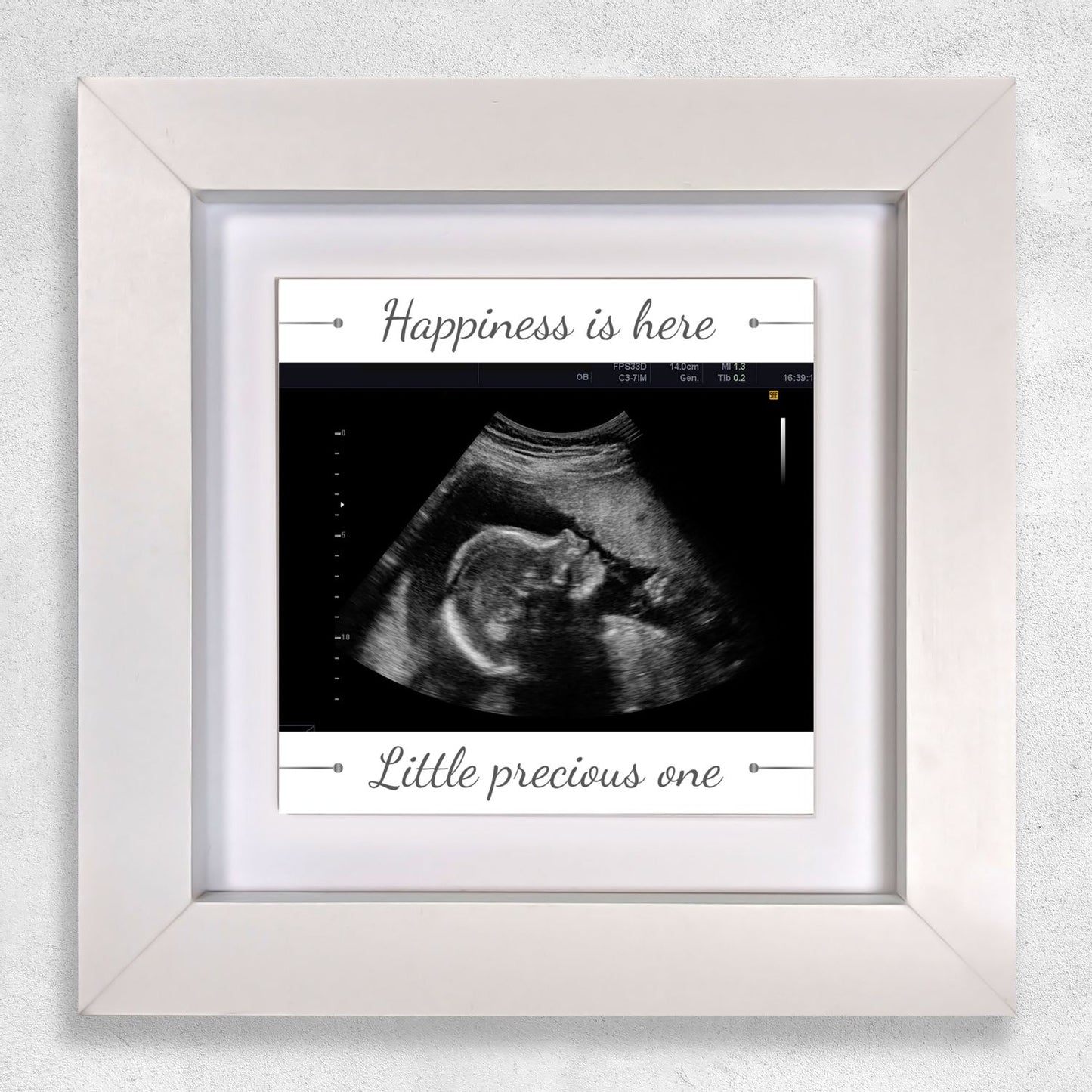 Baby Scan Gift – Little Precious One Personalized Framed Ceramic Tile