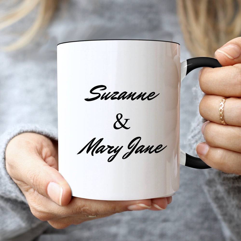 Gifts For Friends Or Sisters - Curvy Besties Personalized Mugs