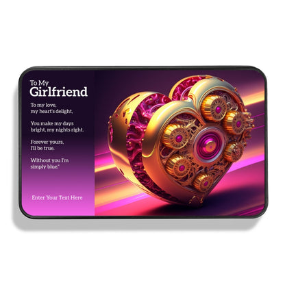 Birthday Gift For Girlfriend - Personalzed Keepsake Tin of 12 Handmade Chocolates