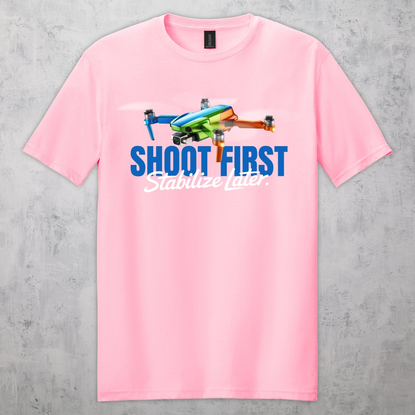 Gifts For Men - Shoot First Stabalize Later Drone Lover T-Shirt
