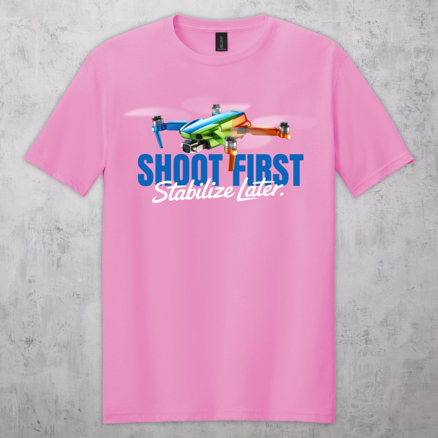 Gifts For Men - Shoot First Stabalize Later Drone Lover T-Shirt
