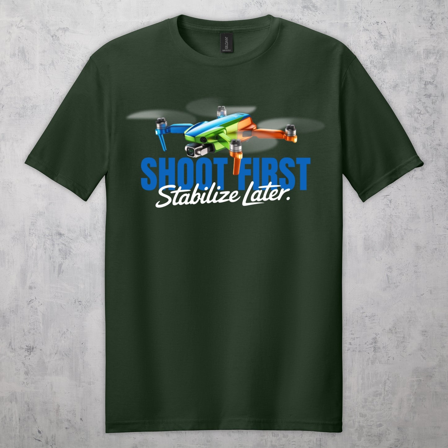 Gifts For Men - Shoot First Stabalize Later Drone Lover T-Shirt