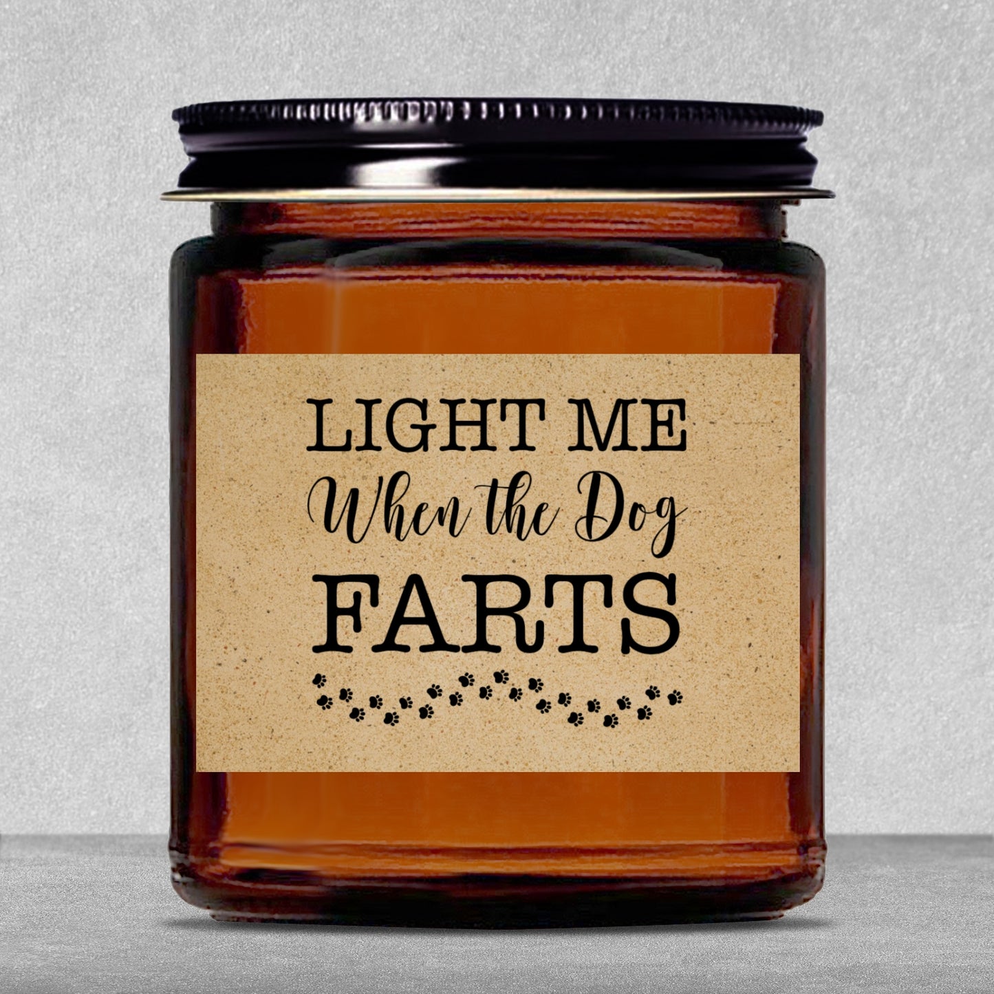 Gifts For Pets - Light Me When The Dog Farts - Candle Jar With Lid