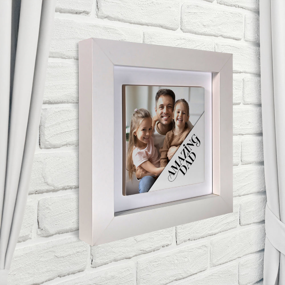Gifts For Dad – Amazing Dad Photo Keepsake Framed Ceramic Tiles