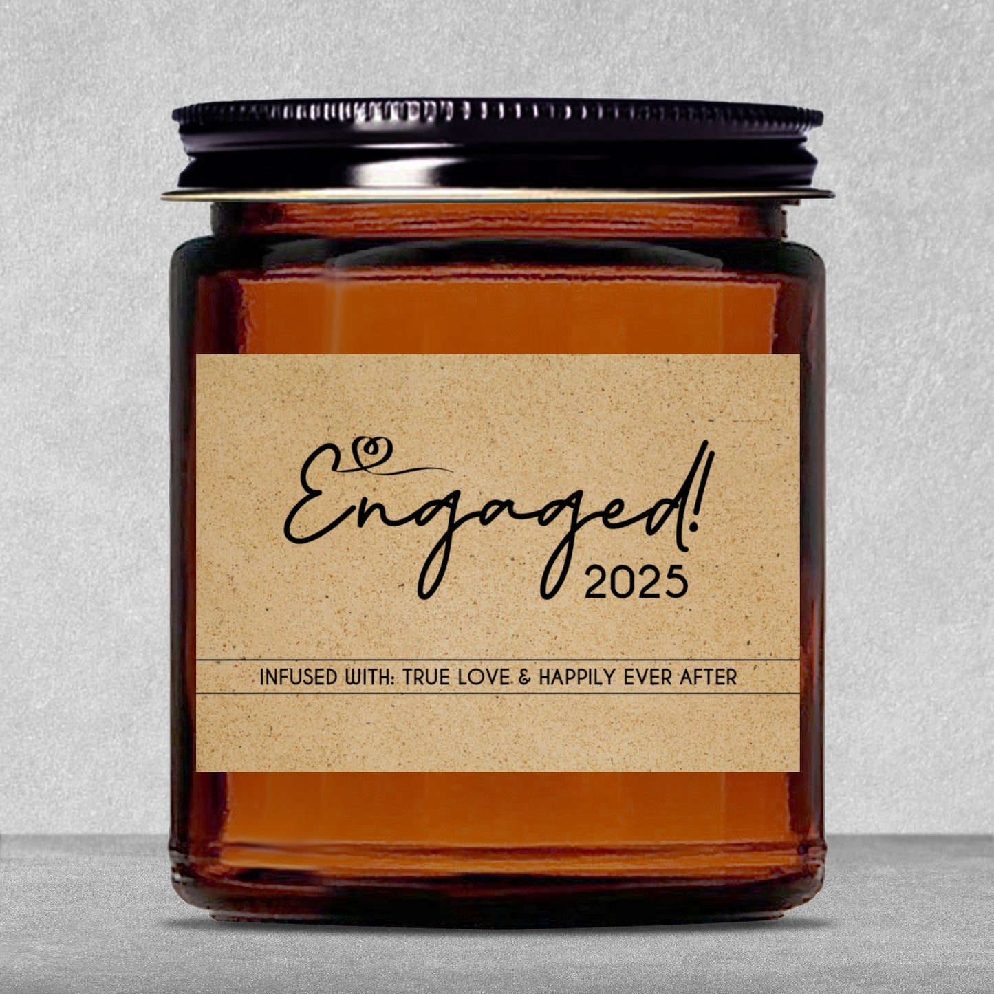 Gifts For Partner - Engaged - Candle Jar With Lid