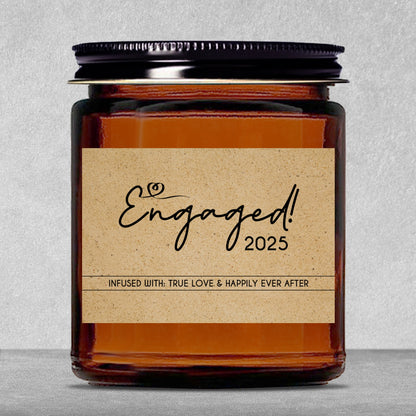 Gifts For Partner - Engaged - Candle Jar With Lid