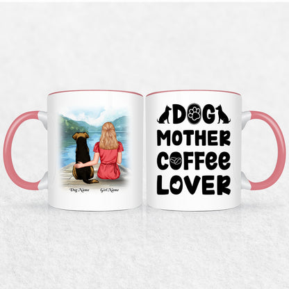 Personalized Mug Gift For Dog Mom - 30 Plus Dog Mom Gift Designs 9 Mug Colors
