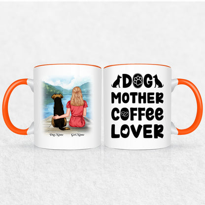 Personalized Mug Gift For Dog Mom - 30 Plus Dog Mom Gift Designs 9 Mug Colors
