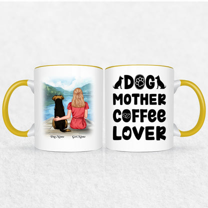 Personalized Mug Gift For Dog Mom - 30 Plus Dog Mom Gift Designs 9 Mug Colors