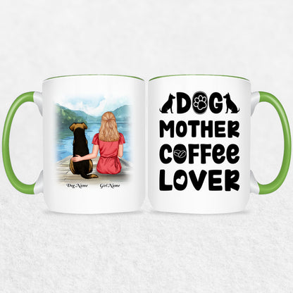 Personalized Mug Gift For Dog Mom - 30 Plus Dog Mom Gift Designs 9 Mug Colors