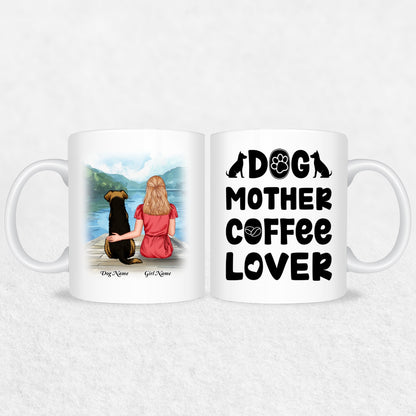 Personalized Mug Gift For Dog Mom - 30 Plus Dog Mom Gift Designs 9 Mug Colors