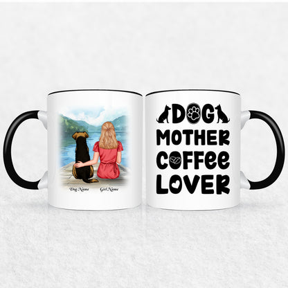 Personalized Mug Gift For Dog Mom - 30 Plus Dog Mom Gift Designs 9 Mug Colors