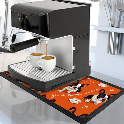 Coffee And French Bulldogs - Hot Drinks Mat