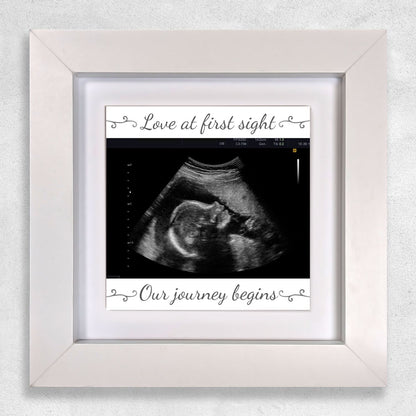Baby Scan Gift – Love at First Sight Personalized  Framed Ceramic Tile