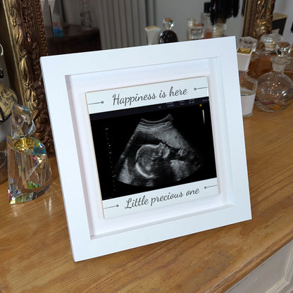 Baby Scan Gift – Little Precious One Personalized Framed Ceramic Tile