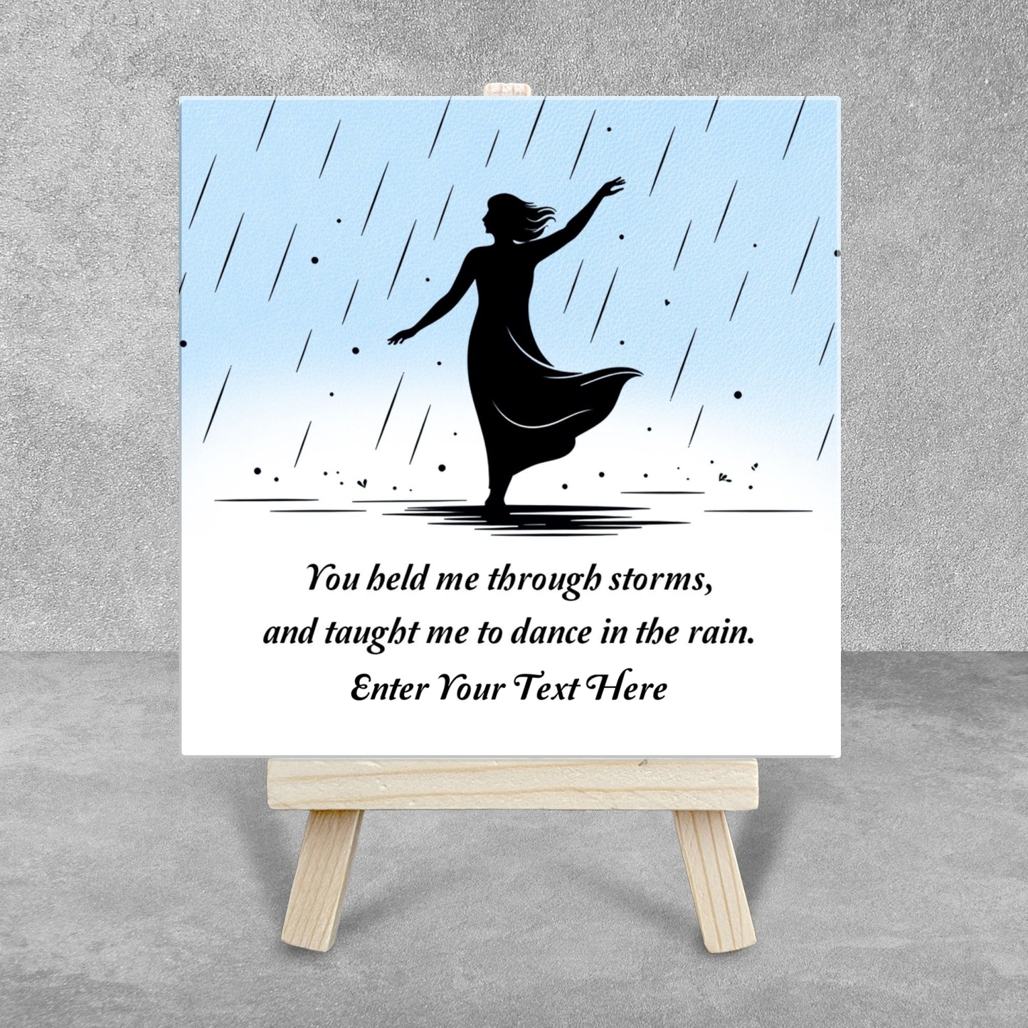 Gifts For Mom - You Held Me Through The Storms - Tile On Easel