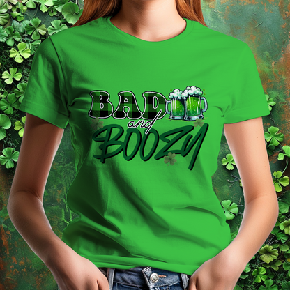 Bad and Boozy St Patrick's Day T-Shirt