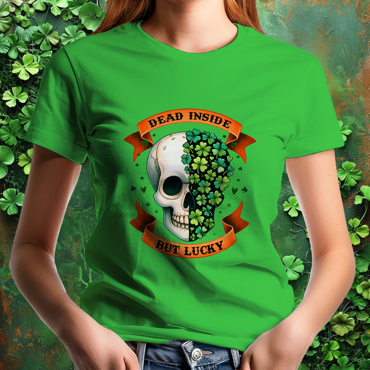 Dead Inside But Lucky St Patrick's Day T-Shirt