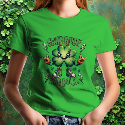 Shamrock and Roll St Patrick's Day T-Shirt