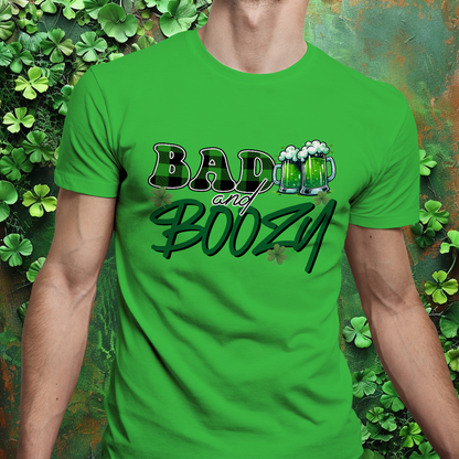 Bad and Boozy St Patrick's Day T-Shirt