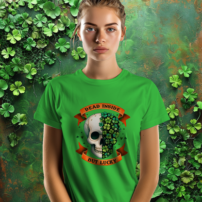 Dead Inside But Lucky St Patrick's Day T-Shirt