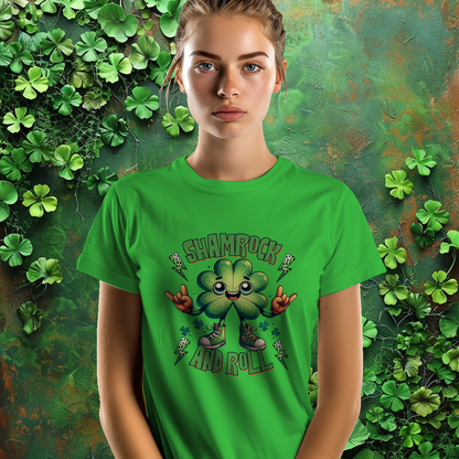 Shamrock and Roll St Patrick's Day T-Shirt