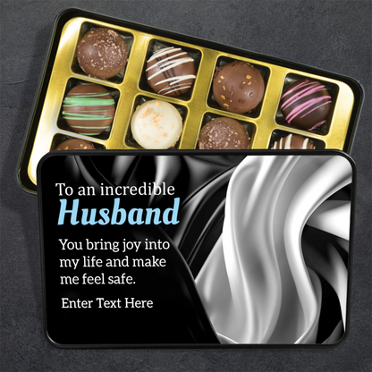 Incredible Husband Tin Of Handmade Chocolates