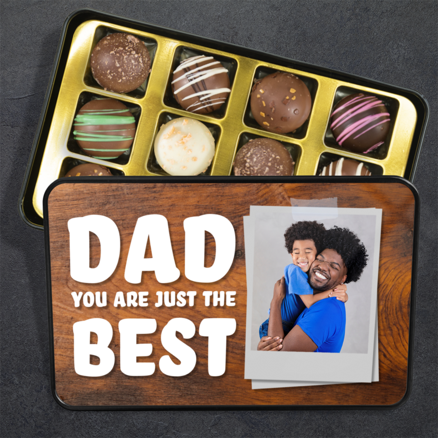 Dad You Are The Best Tin Of Handmade Chocolates