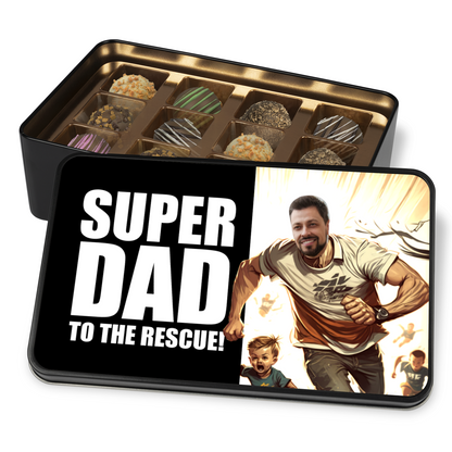 Super Dad Tin Of Handmade Chocolates