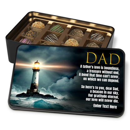 A Fathers Love Tin Of Handmade Chocolates