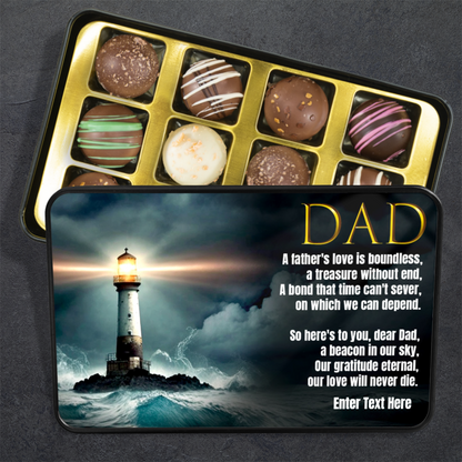 A Fathers Love Tin Of Handmade Chocolates