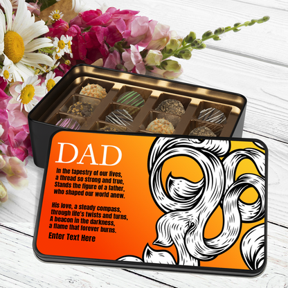 Dad Tin Of Handmade Chocolates