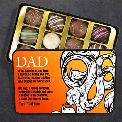 Dad Tin Of Handmade Chocolates