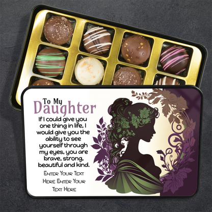 To My Daughter Tin Of Handmade Chocolates