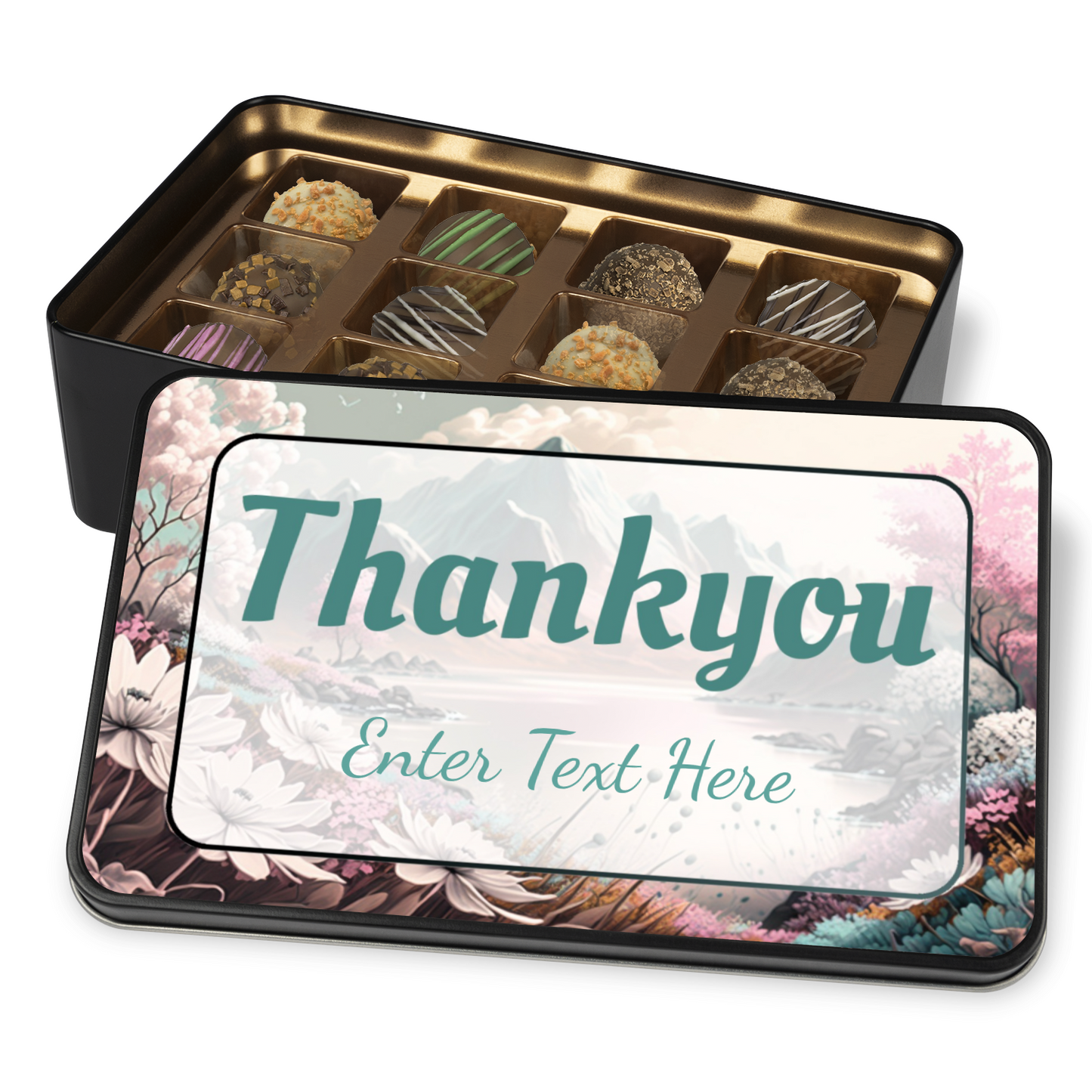 Thank You Tin Of Handmade Chocolates