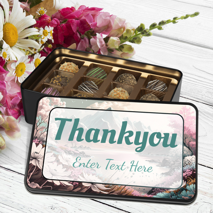 Thank You Tin Of Handmade Chocolates