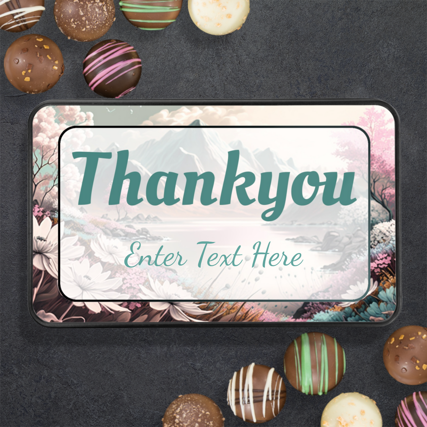 Thank You Tin Of Handmade Chocolates