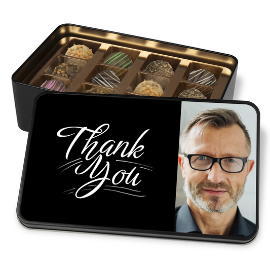 Thank You Tin Of Handmade Chocolates