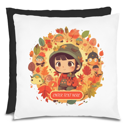 Cute Fall Girl Pillow