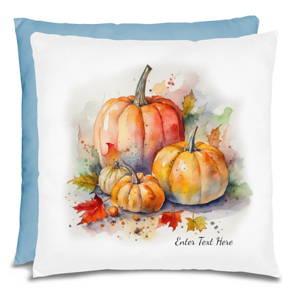 Watercolor Pumpkins Pillow