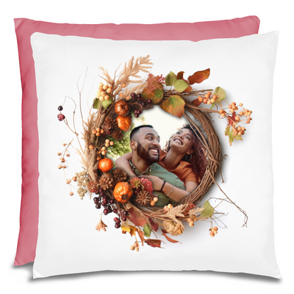 Fall Photo Wreath Pillow