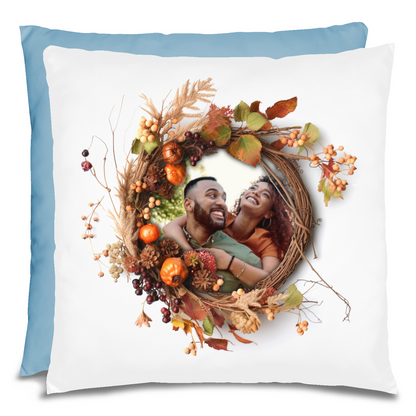 Fall Photo Wreath Pillow