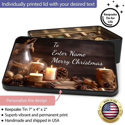 To NAME Merry Christmas Tin Of Handmade Truffles