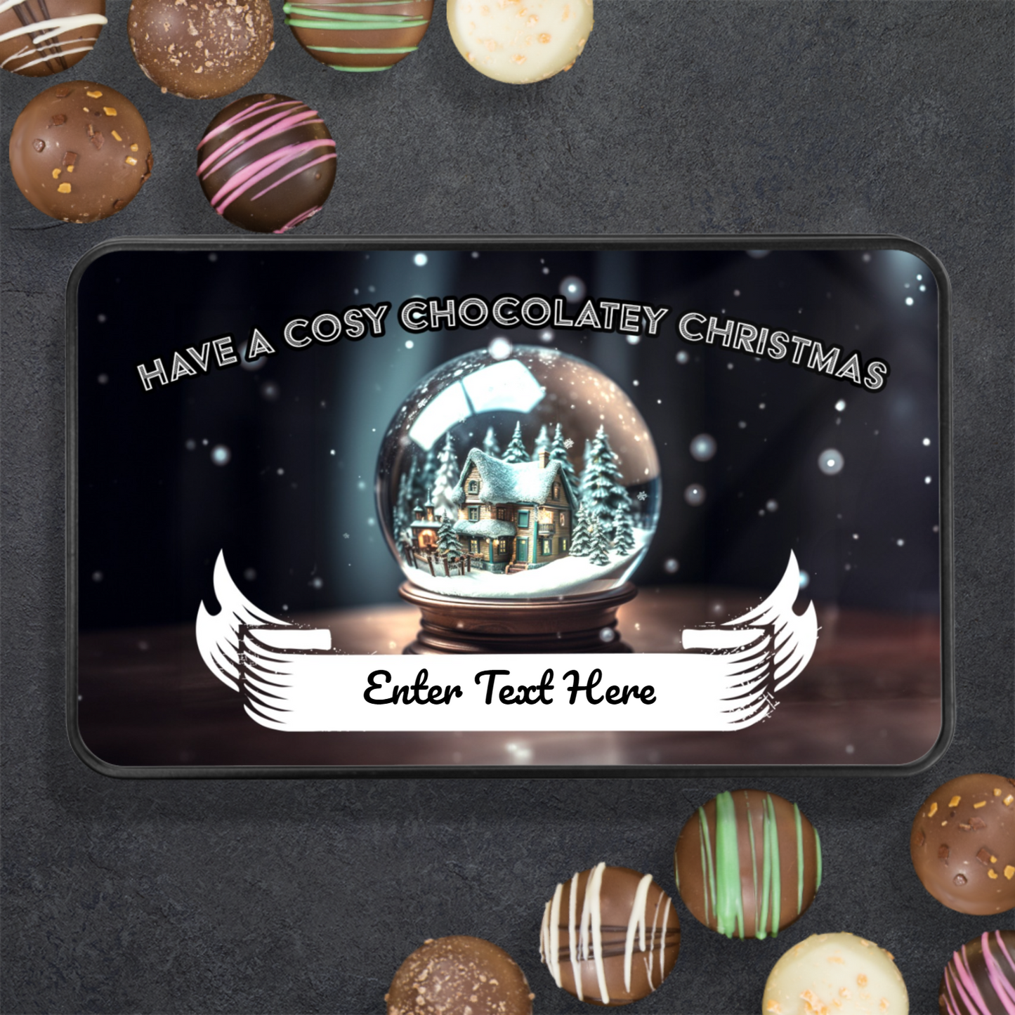 Have A Chocolatey Christmas Tin Of Handmade Chocolates