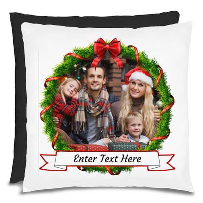 Personalized Christmas Family Photo Pillow