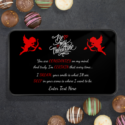 Be My Valentine Tin Of Handmade Chocolates