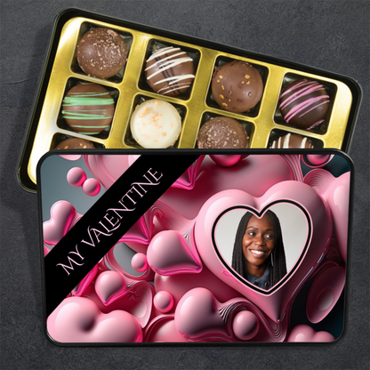 My Valentine Handmade Chocolates In A Personalized Keepsake Tin