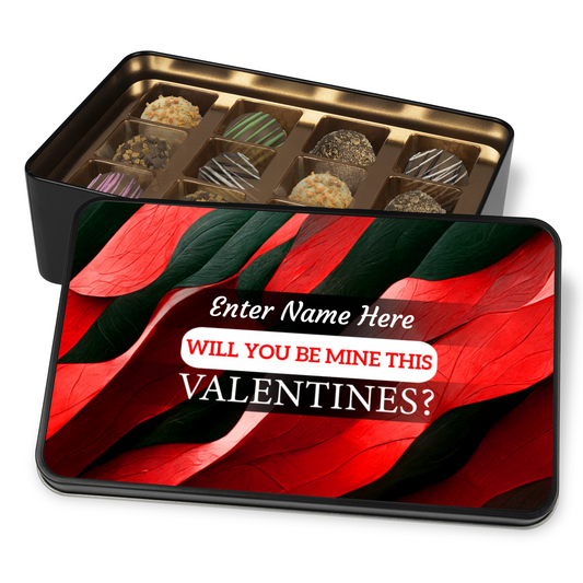 Will You Be Mine Tin Of Handmade Chocolates