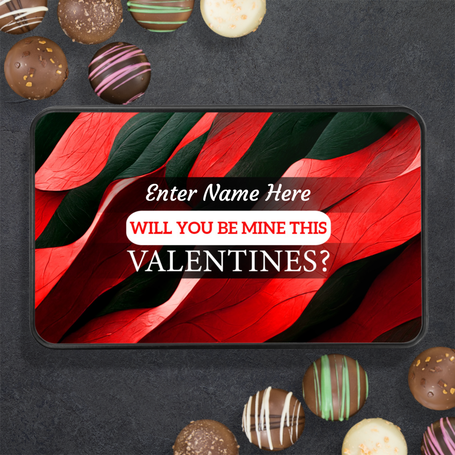 Will You Be Mine Tin Of Handmade Chocolates